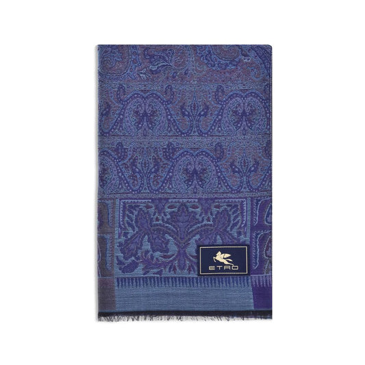 jacquard wool and silk Scarf
