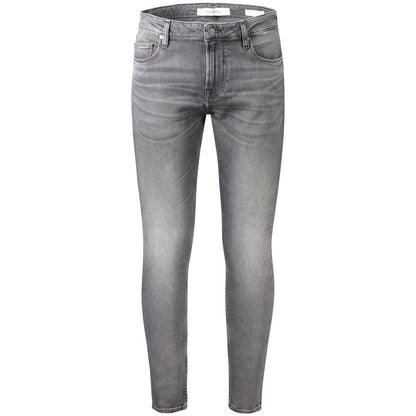 Gray Cotton Jeans & Pant