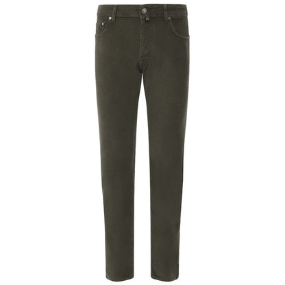 Gray Cotton Jeans & Pant