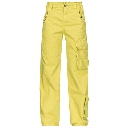 Green Cotton Jeans & Pant