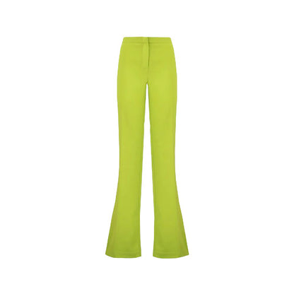 Green Polyester Jeans & Pant