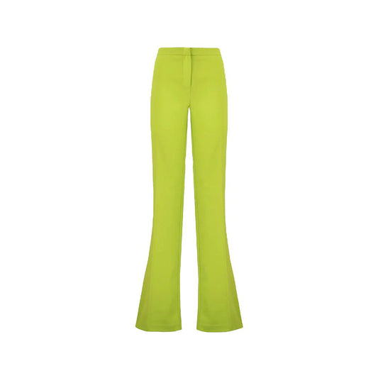 Green Polyester Jeans & Pant
