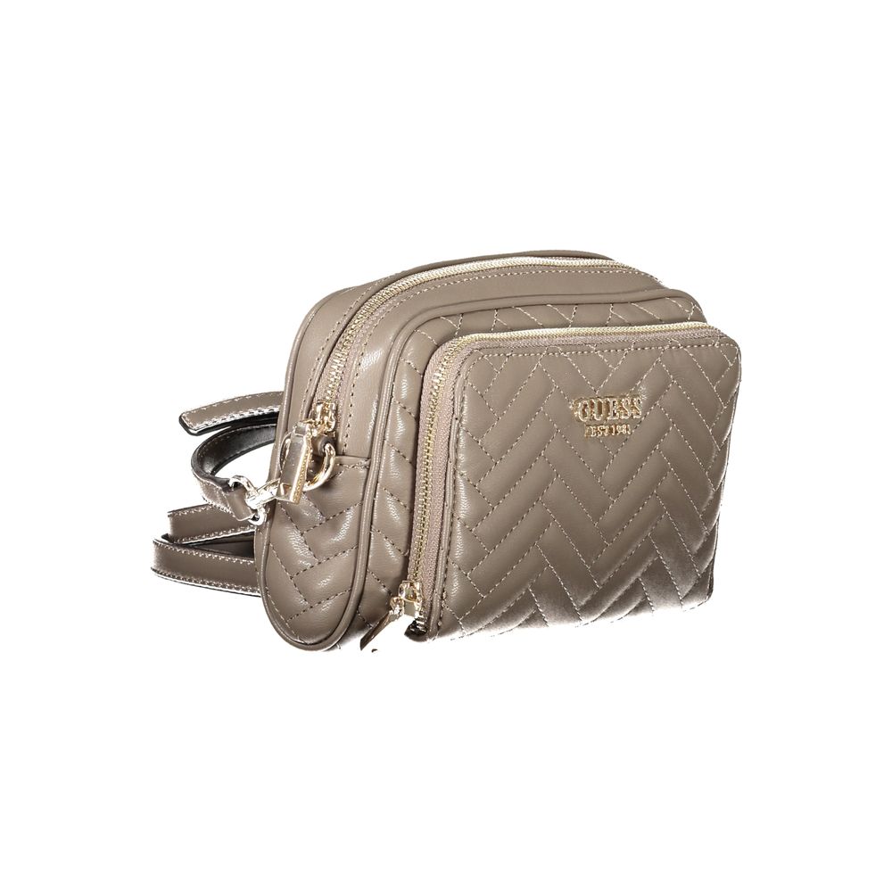 Brown Polyethylene Women Handbag