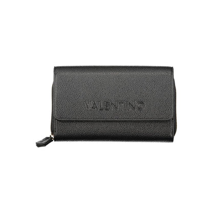 Black Polyethylene Women Wallet Convertible Shoulder Bag