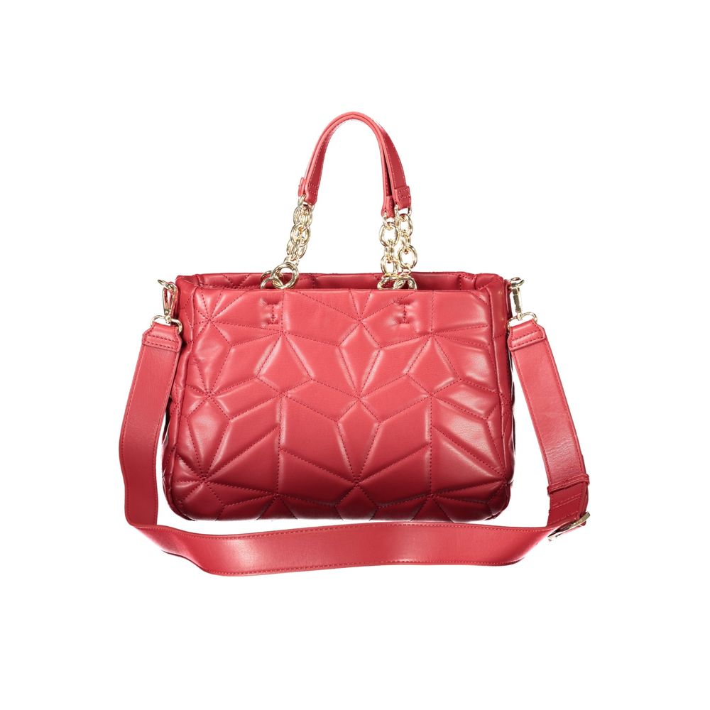 Red Polyethylene Women Handbag