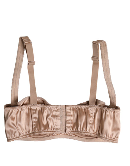 Pale Pink Underwired Balconette Bra Underwear