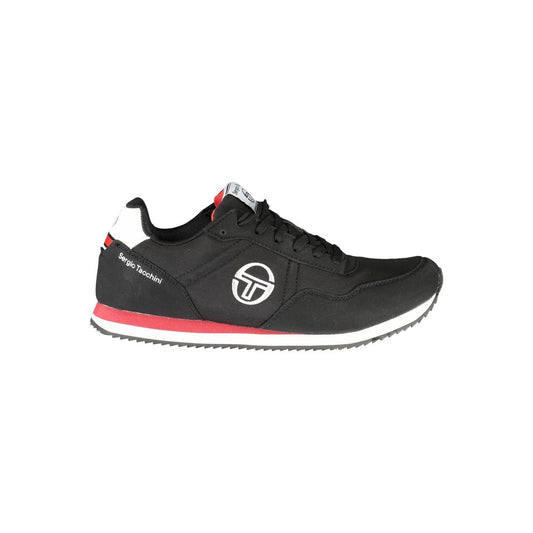 Black Polyester Sneaker
