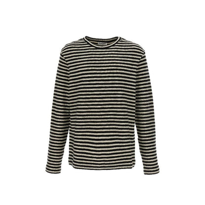 Striped Wool Compact Jersey T-Shirt