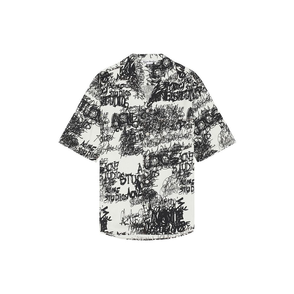 Printed button-up shirt