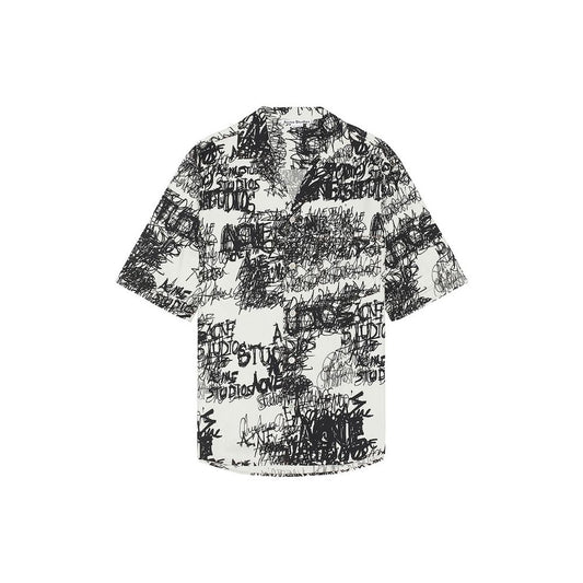 Printed button-up shirt