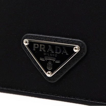 Nylon And Leather Card Holder