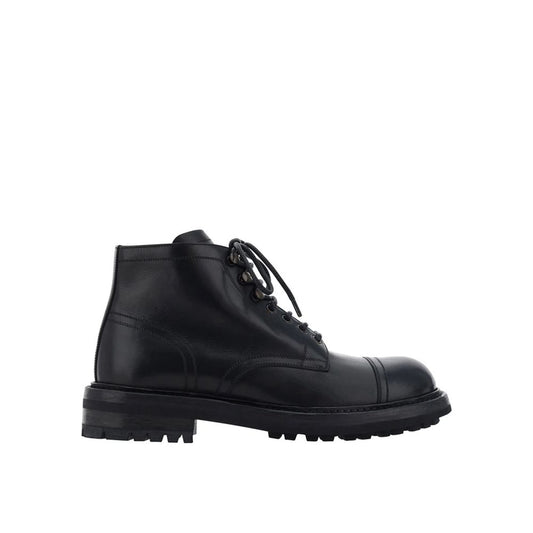 Lace-Up Leather Boots