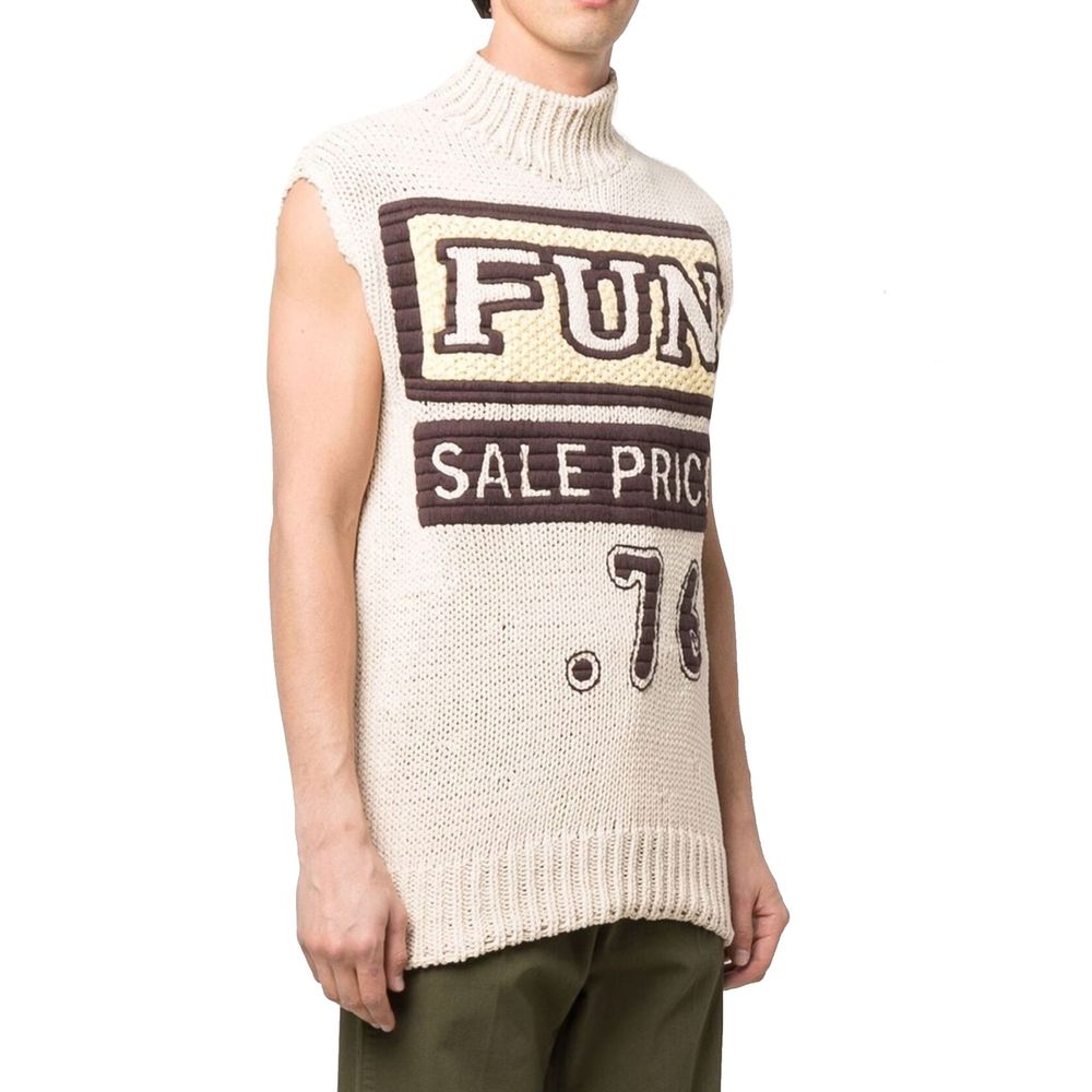 Slogan Print Vest Pullover