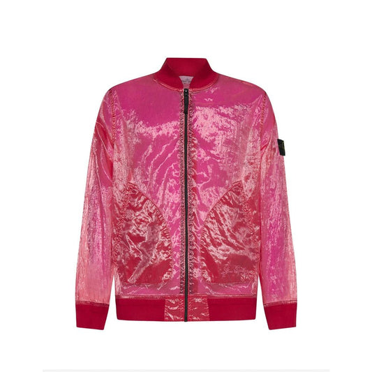 Semi-Transparent Bomber Jacket