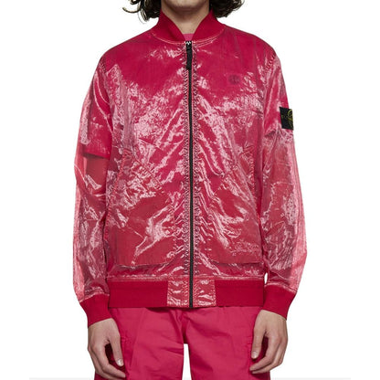 Semi-Transparent Bomber Jacket