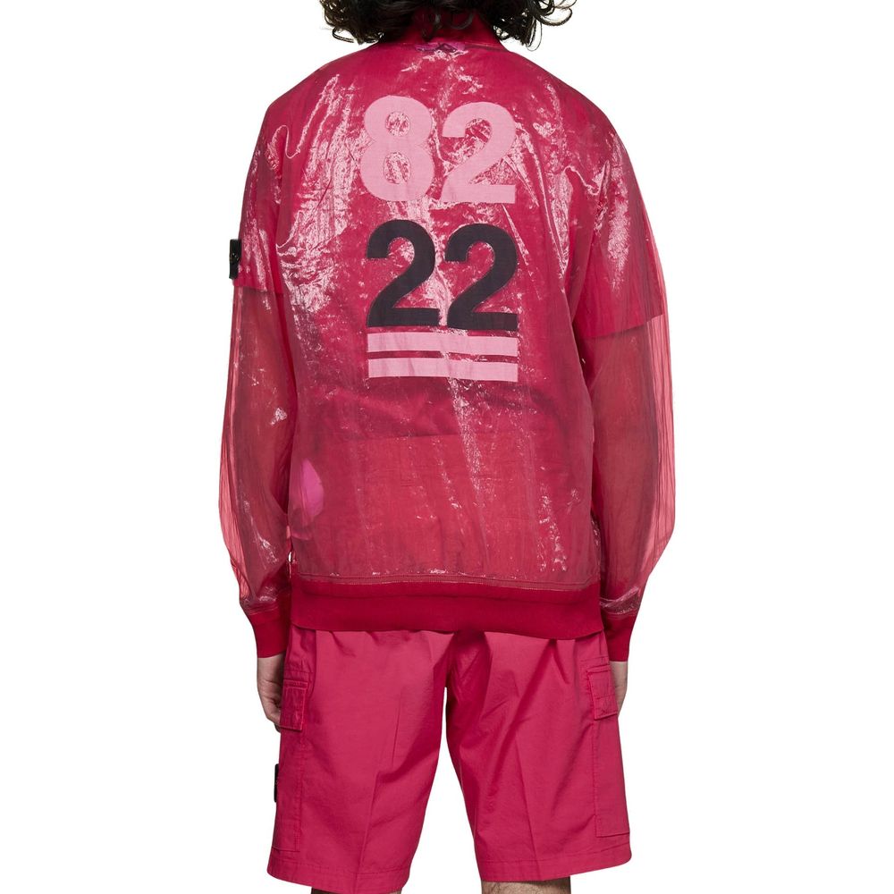 Semi-Transparent Bomber Jacket