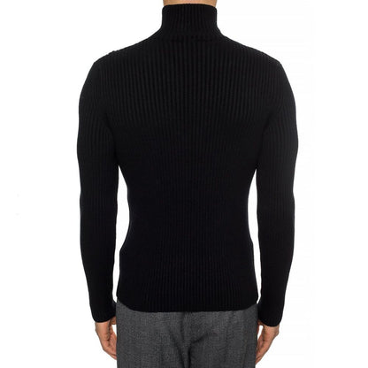 Cashmere Blend Rib Knit Turtleneck