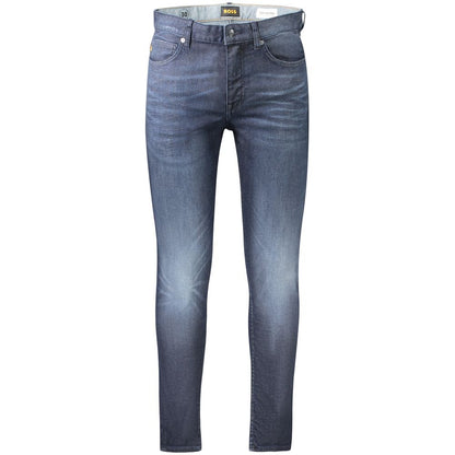 Blue Cotton Men's Slim Fit Jean