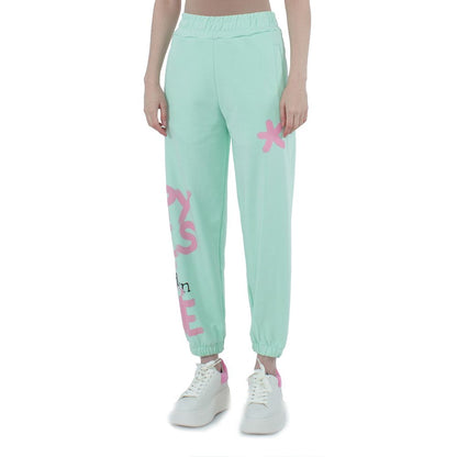Green Cotton Jeans & Pant