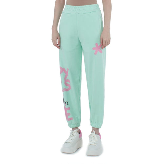 Green Cotton Jeans & Pant