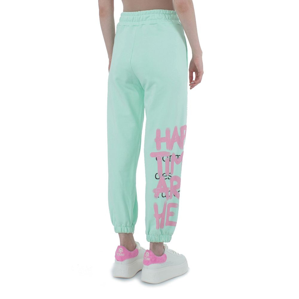 Green Cotton Jeans & Pant