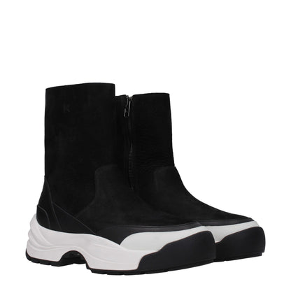 Black Leather Ankle Boots