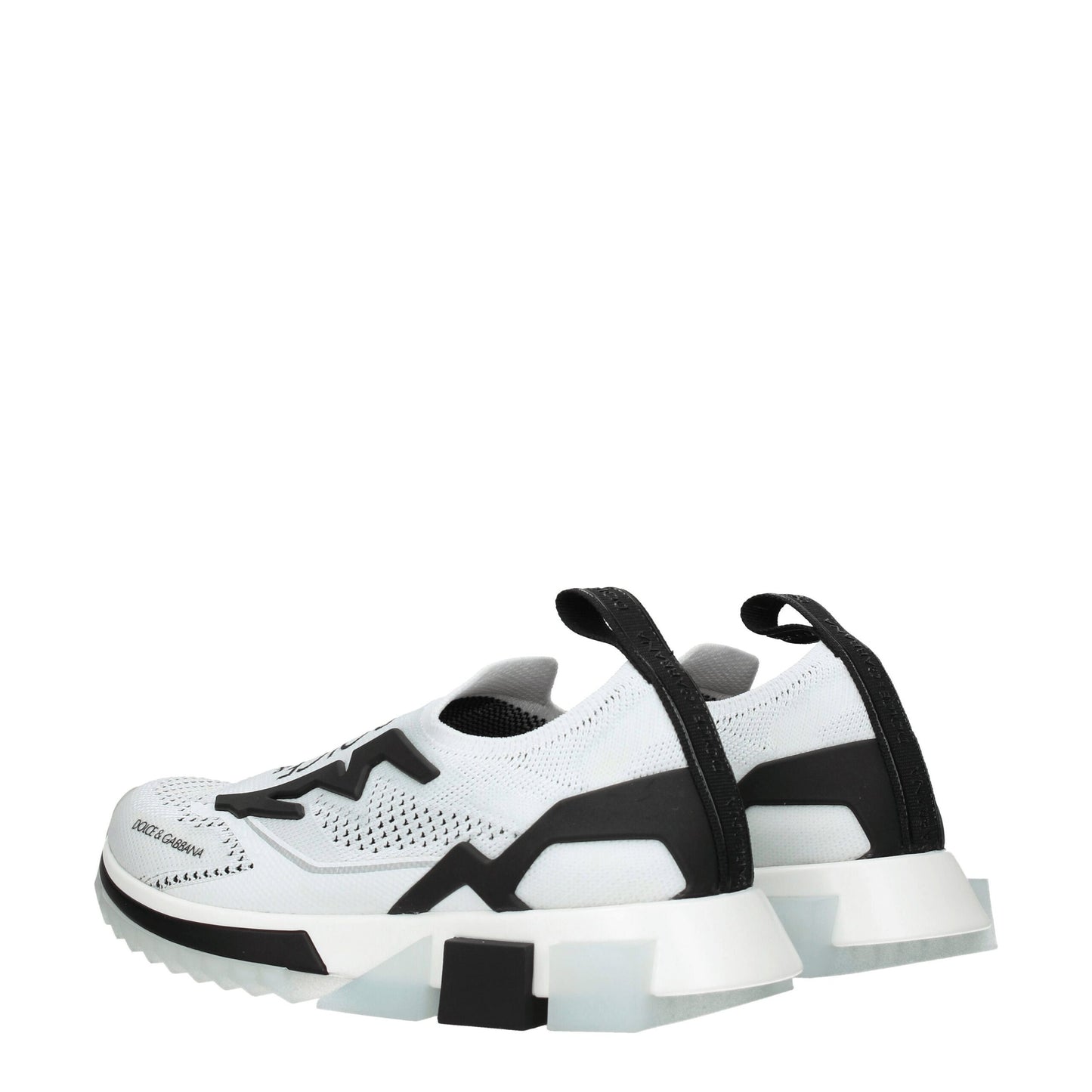 White Fabric Athletic Sneakers