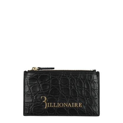 Black Crocodile Cardholders