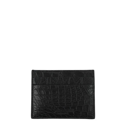 Black Crocodile Cardholders