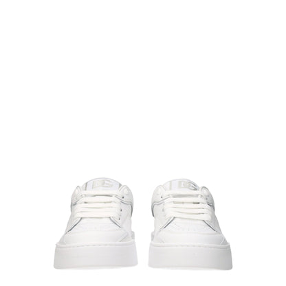 White Leather Low Tops