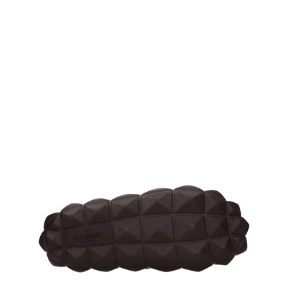 Brown Cotton Slippers Sandals