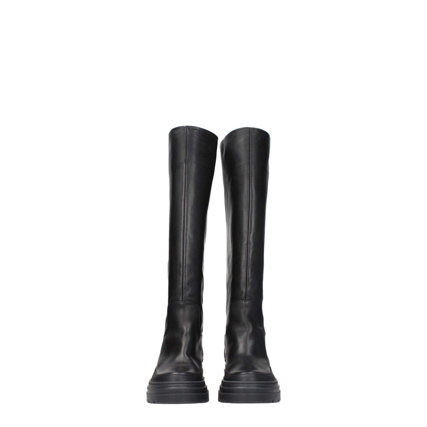 Black Leather Over The Knee