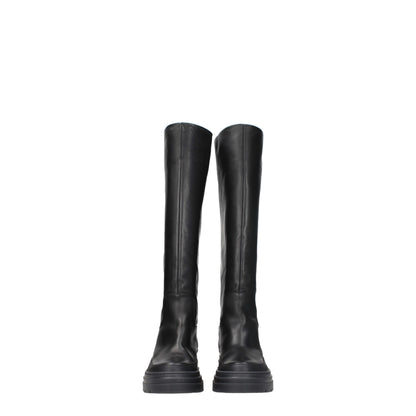 Black Leather Over The Knee