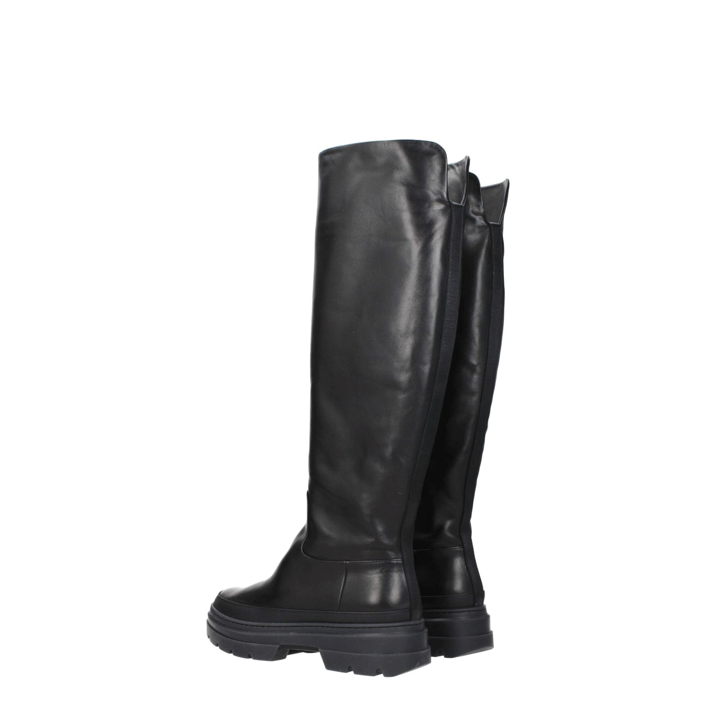 Black Leather Over The Knee