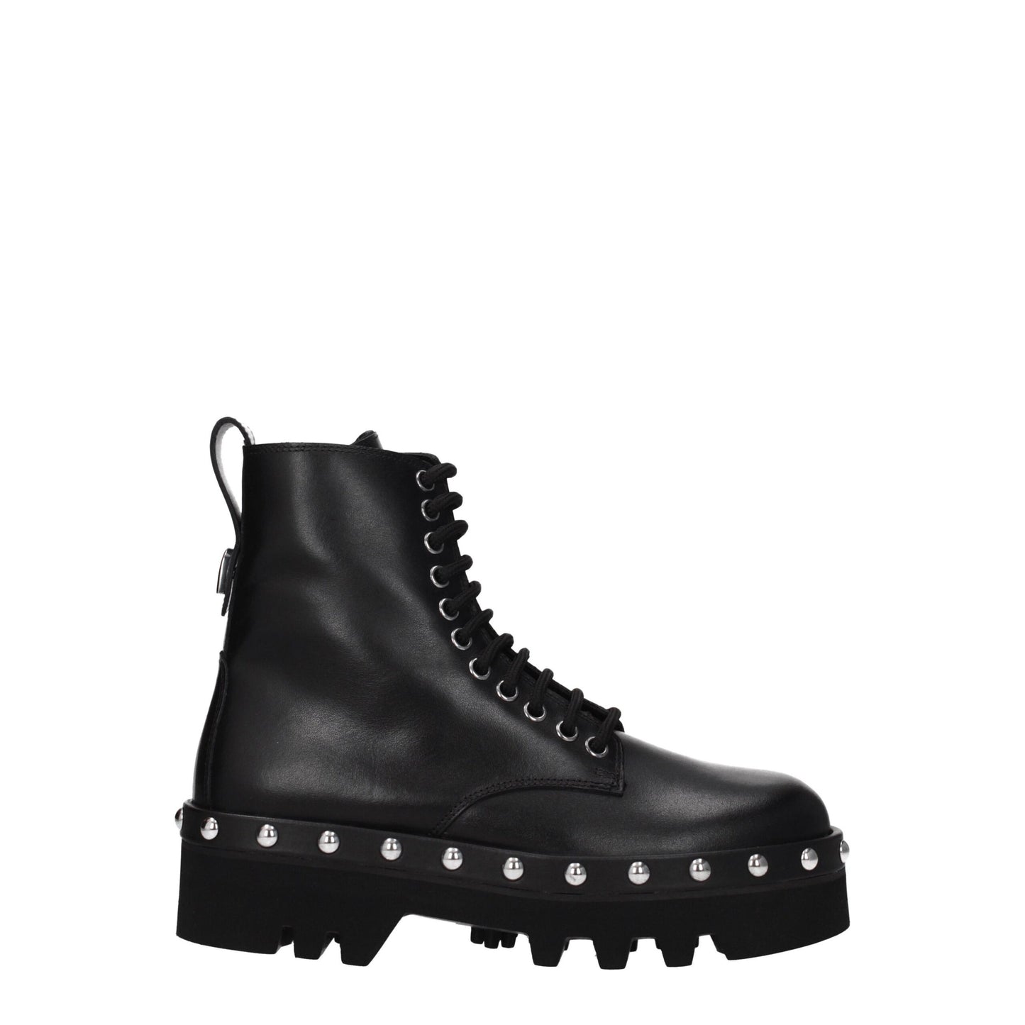 Black Leather Ankle Boots