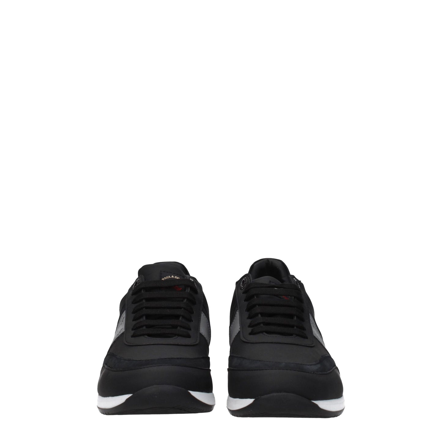 Black Leather Athletic Sneakers