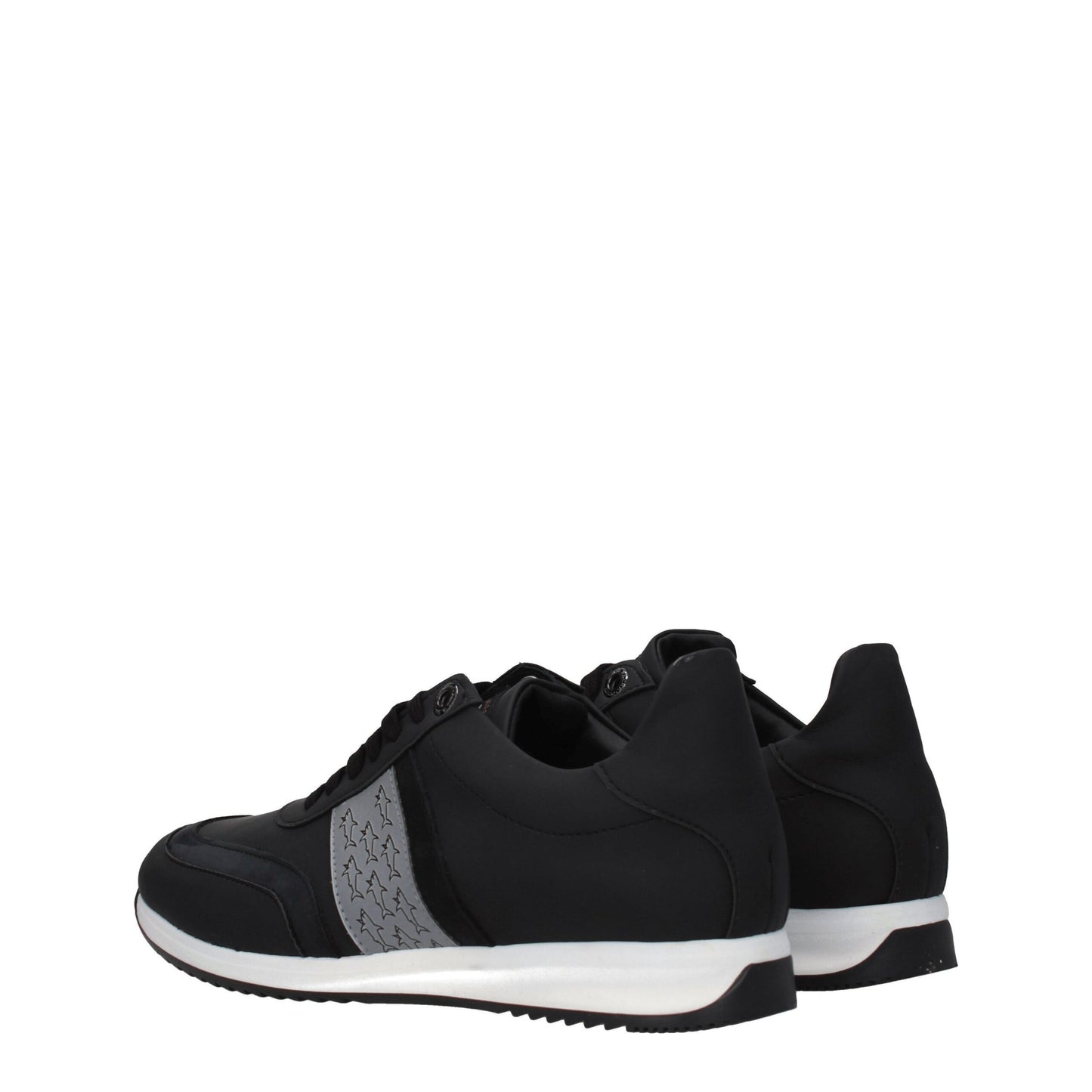 Black Leather Athletic Sneakers
