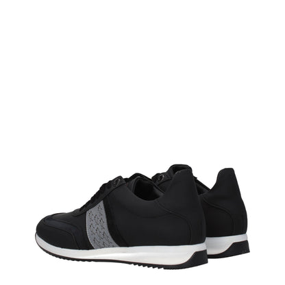 Black Leather Athletic Sneakers