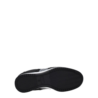 Black Leather Athletic Sneakers