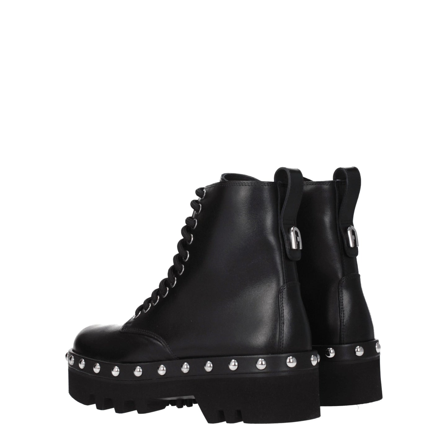 Black Leather Ankle Boots