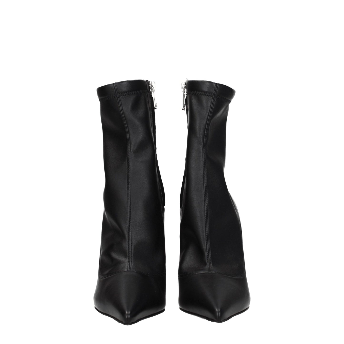 Black Leather Ankle Boots