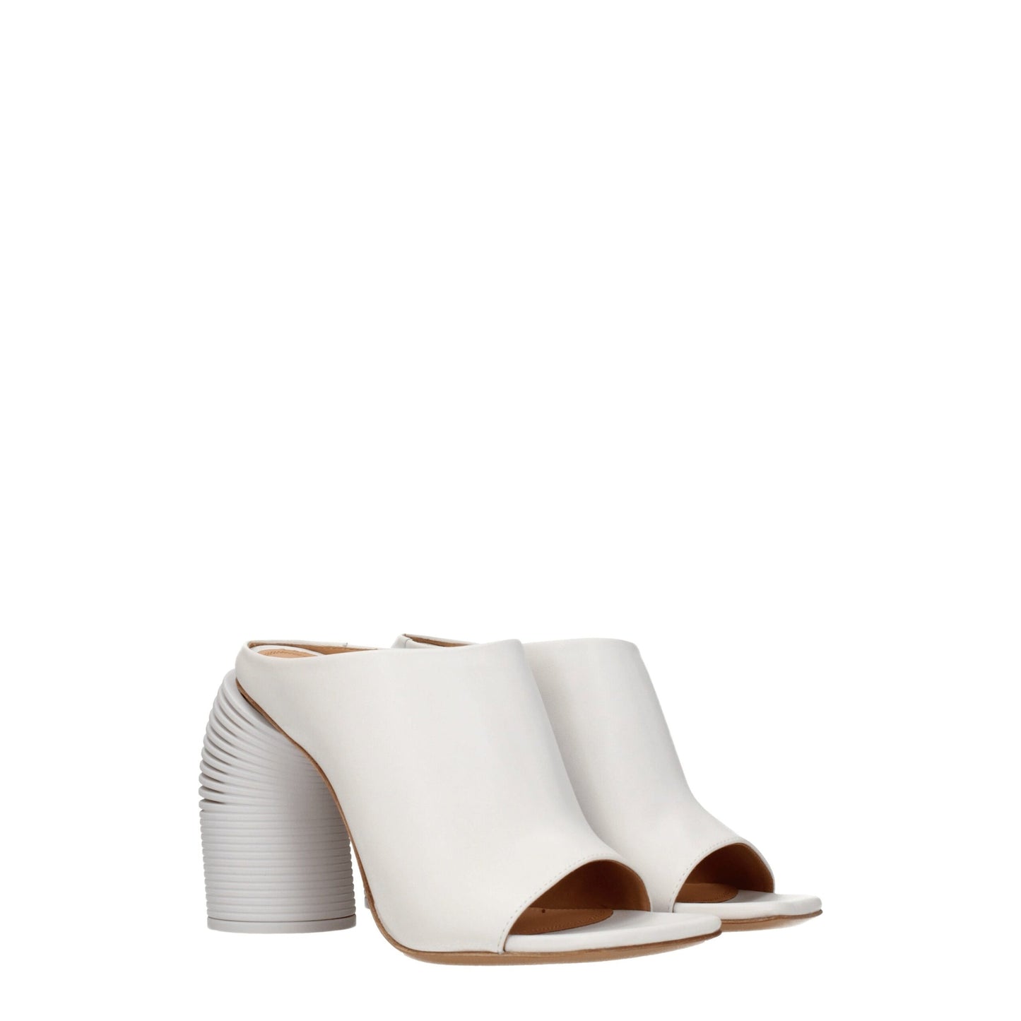 White Leather Platforms