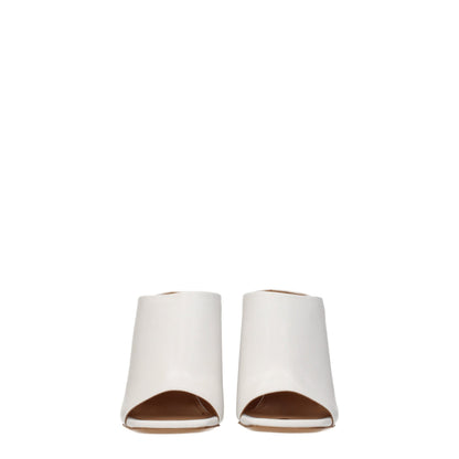 White Leather Platforms