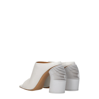 White Leather Platforms