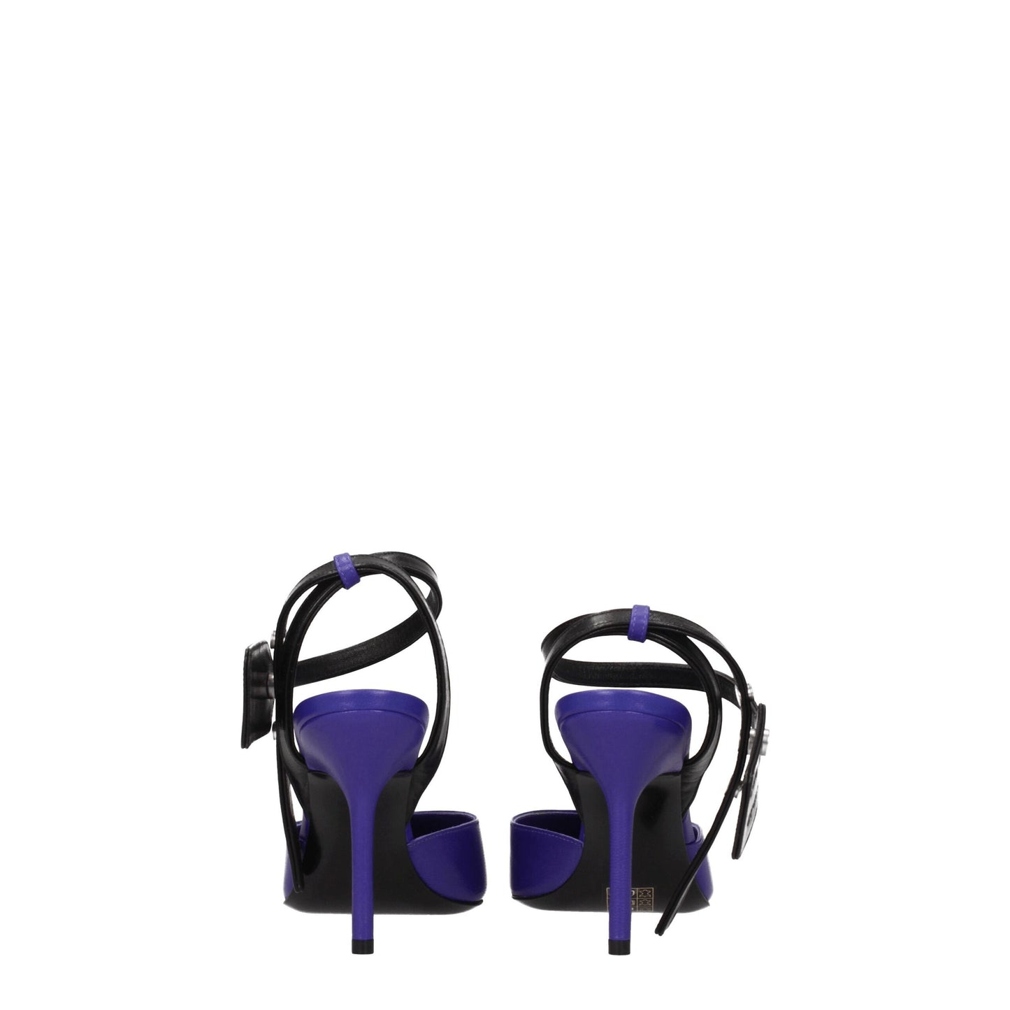 Purple Leather High Heel Pumps