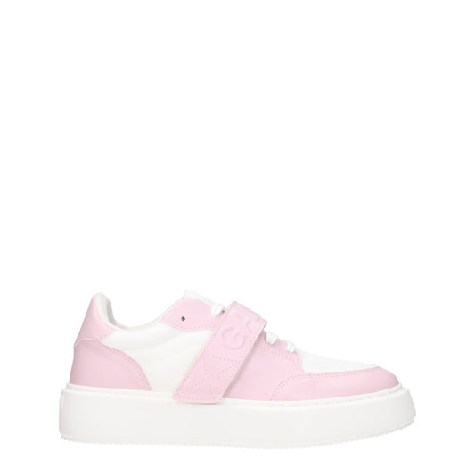 Pink Leather Low Tops
