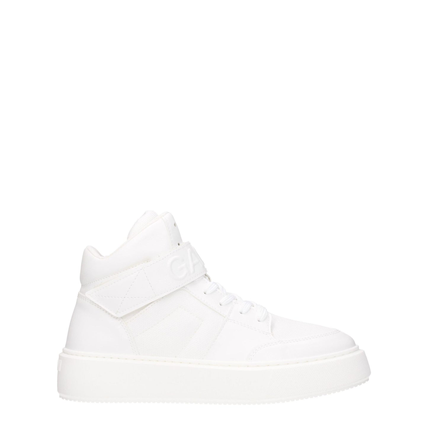White Leather High Tops