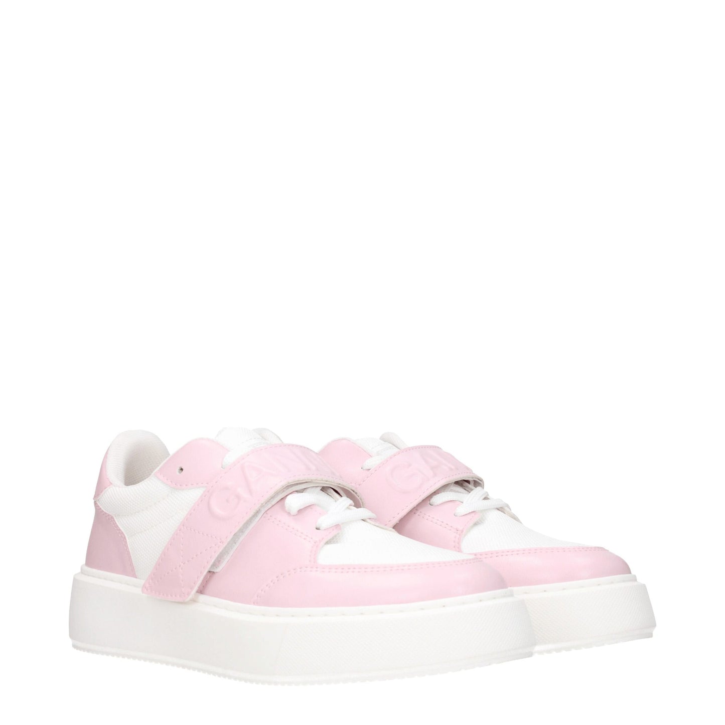 Pink Leather Low Tops