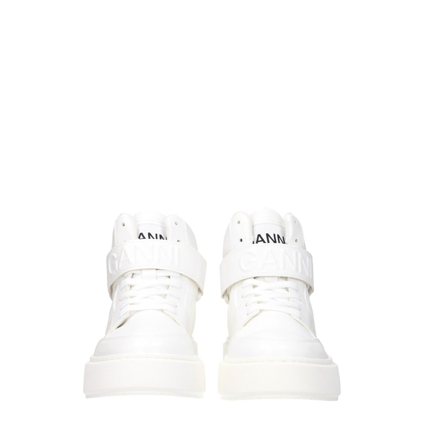 White Leather High Tops