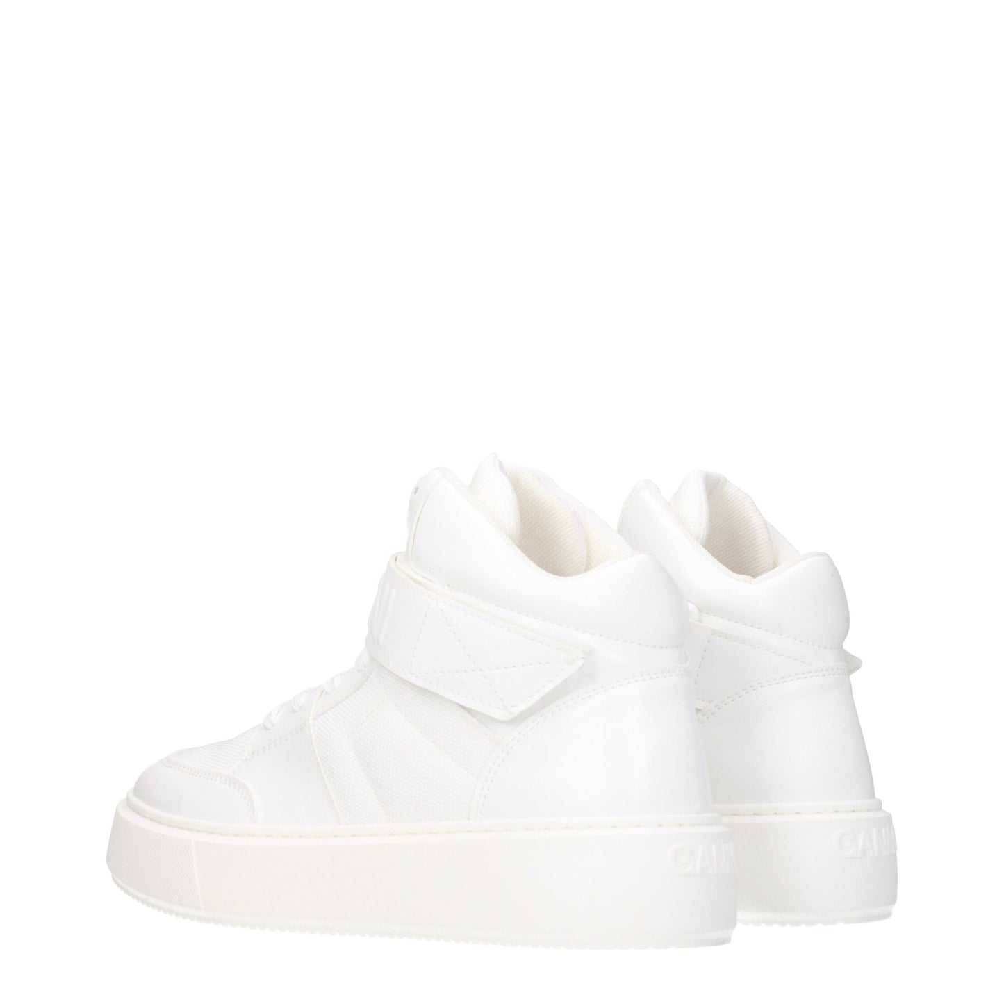 White Leather High Tops